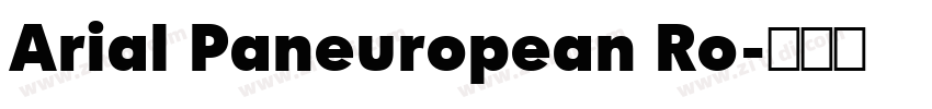 Arial Paneuropean Ro字体转换